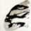 Palladium print formed by the brushstrokes in a wave pattern and printed using negatives of seaweed.