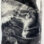A double exposed print of a large hand embracing a woman with her arms crossed. The idea is that we must learn to embrace ourselves, especially in times of trouble.