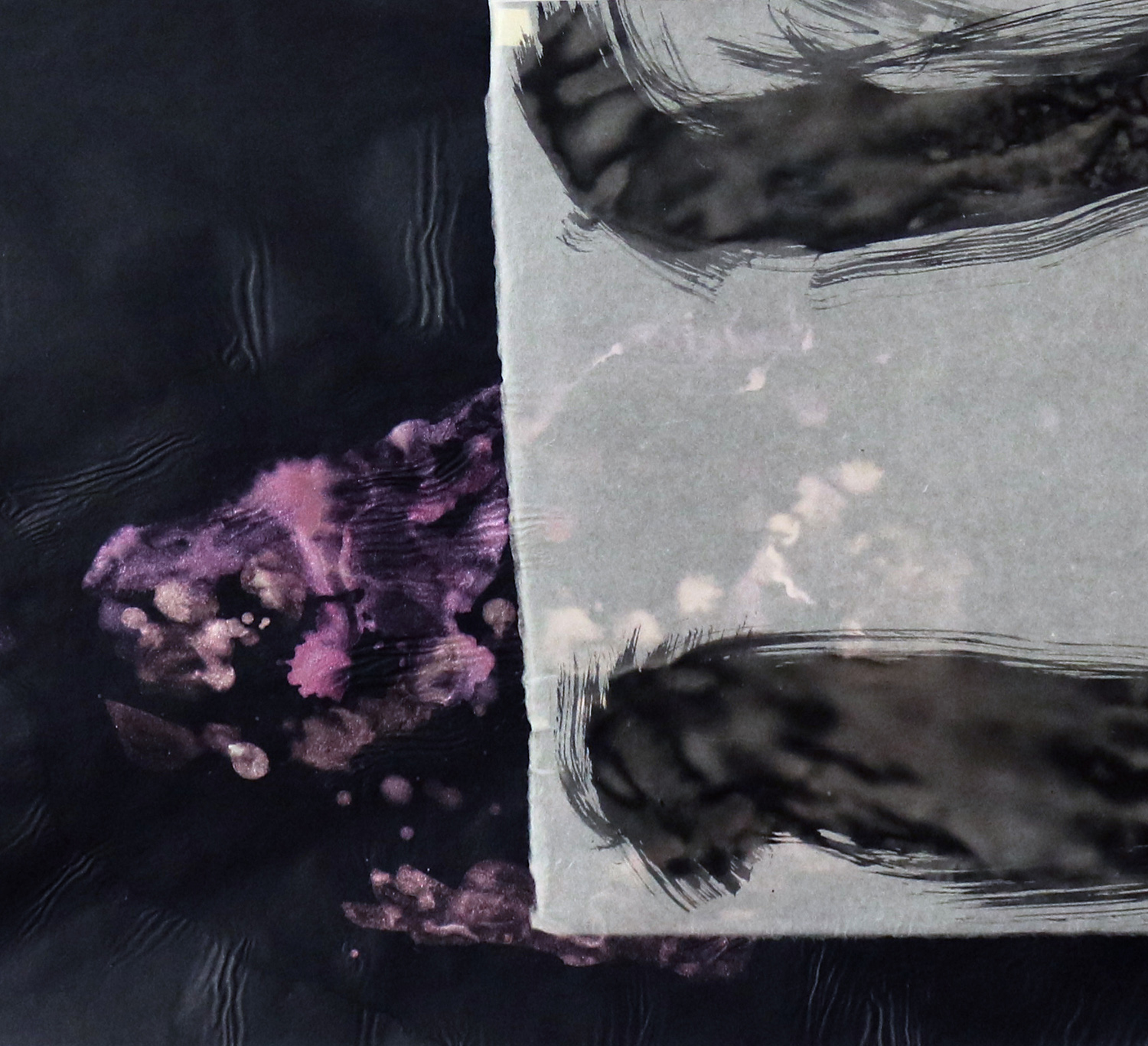Detail of Daphne's Flight with abstract forms.